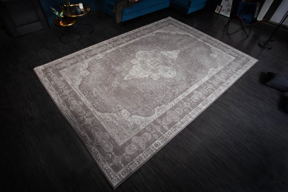 Covor din Bumbac/Poliester Gri L350cm Pure Unique