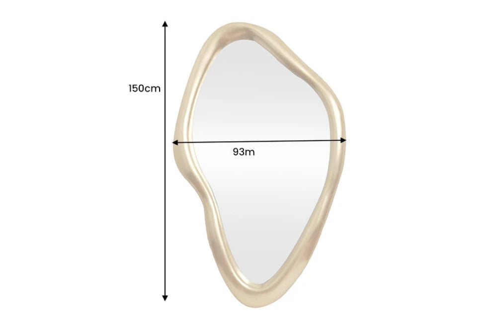 Oglinda cu rama din Poliuretan/MDF Auriu L93xH150cm MARQUISE