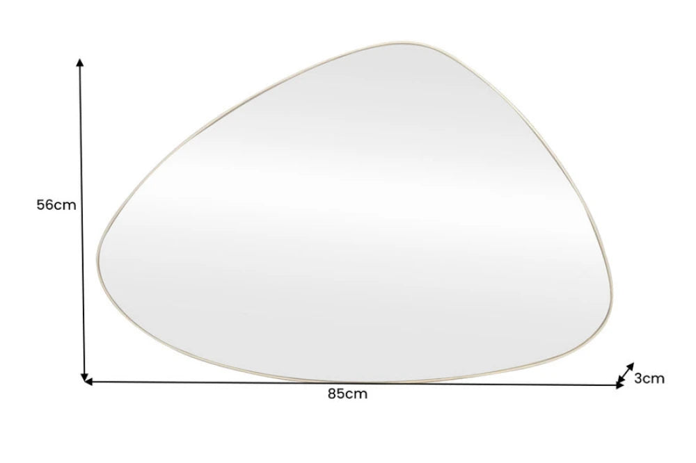 Oglinda cu rama din Poliuretan/MDF Auriu L56xH84cm NOEMI