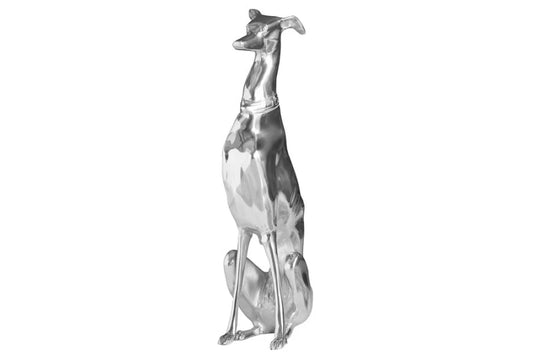 Sculptura din Metal Argintiu L18xH69cm GREYHOUND
