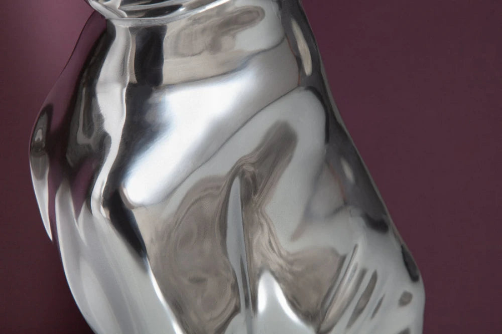 Sculptura din Metal Argintiu L18xH69cm GREYHOUND