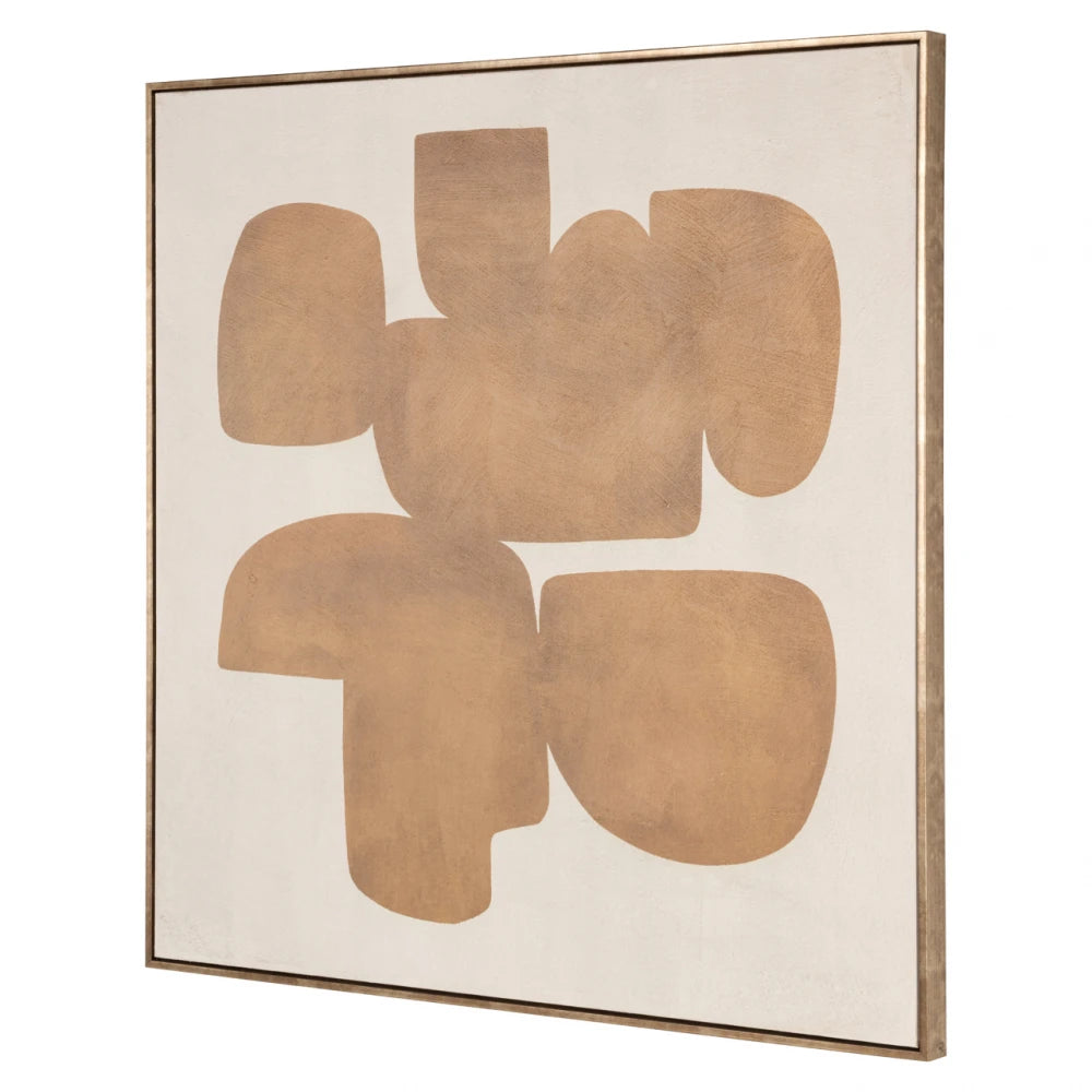 Tablou din Panza/Lemn de pin/Polistiren Multicolor L100xH100cm Odyssey