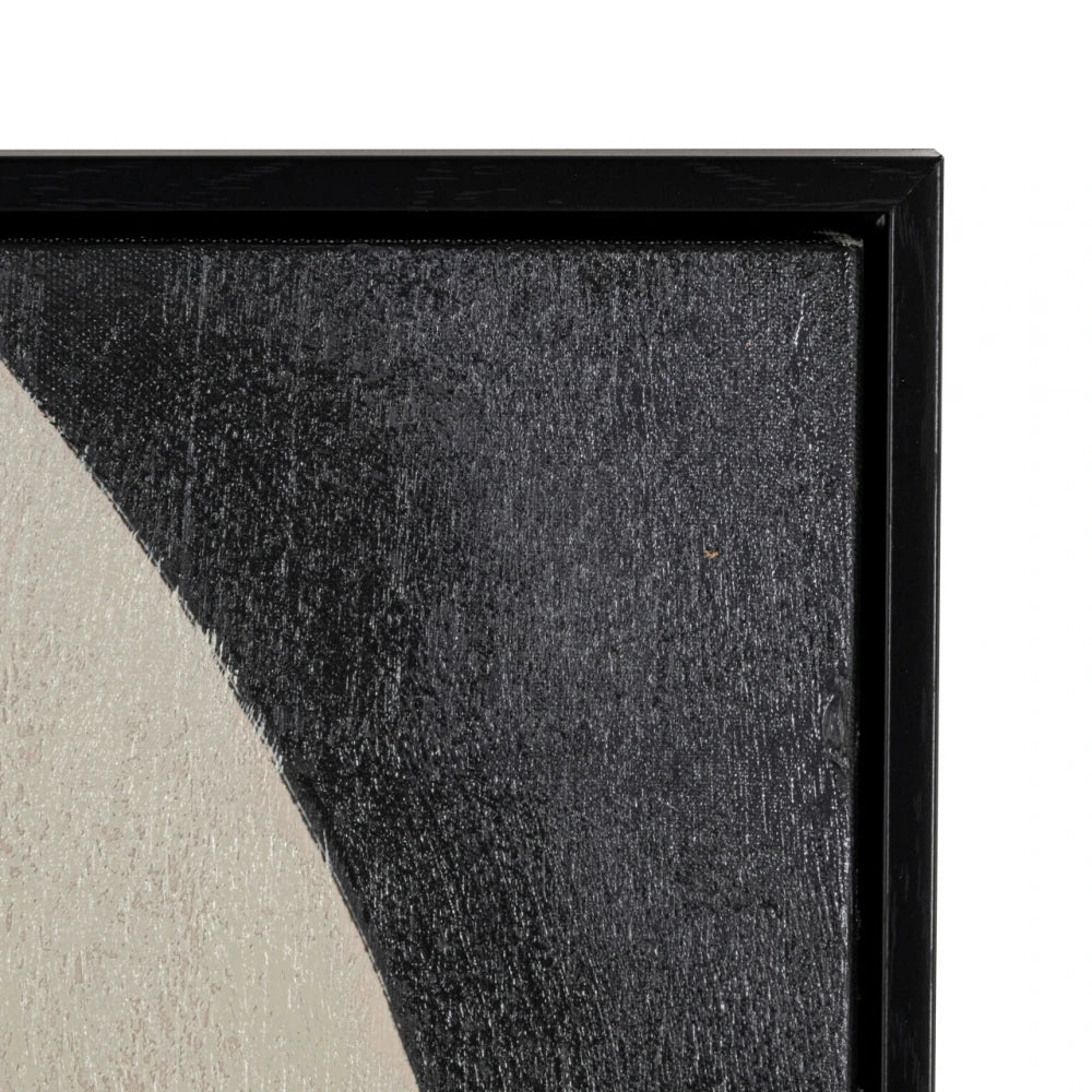 Tablou din Panza/ Lemn de pin/ Polistiren Negru L100xH140cm Splendor