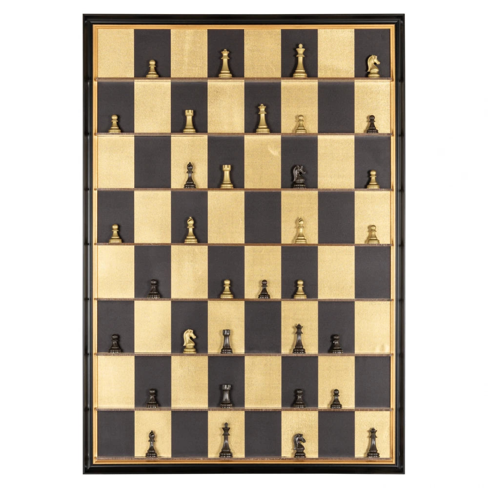 Tablou Negru/Auriu L70xH100cm Nala