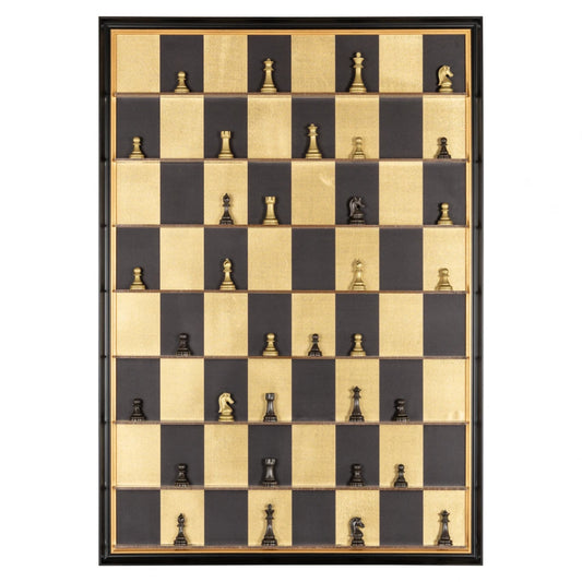 Tablou Negru/Auriu L70xH100cm Nala