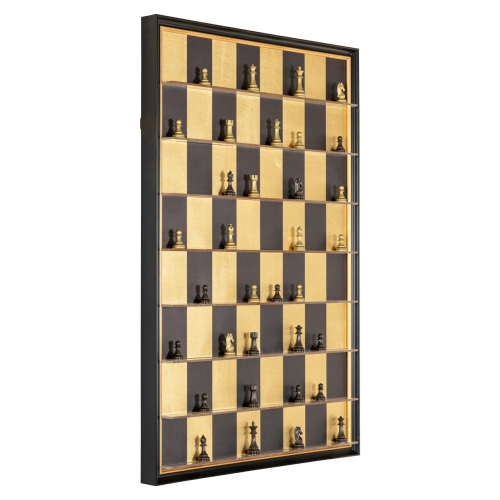 Tablou Negru/Auriu L70xH100cm Nala