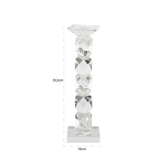 Suport lumanare din Sticla Transparent L10xH35.5cm Zhara Richmond interiors