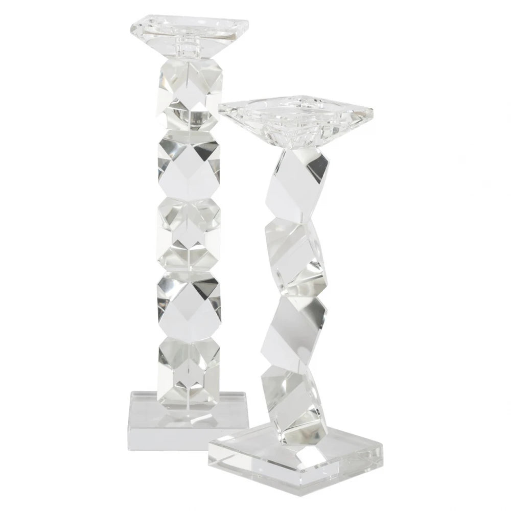 Suport lumanare din Sticla Transparent L10xH35.5cm Zhara Richmond interiors