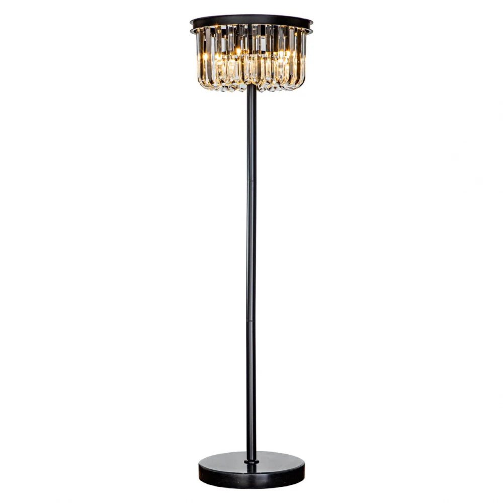 Lampa de podea din Metal/Marmura/Sticla Negru D40xH150cm Dagmar Richmond Interiors