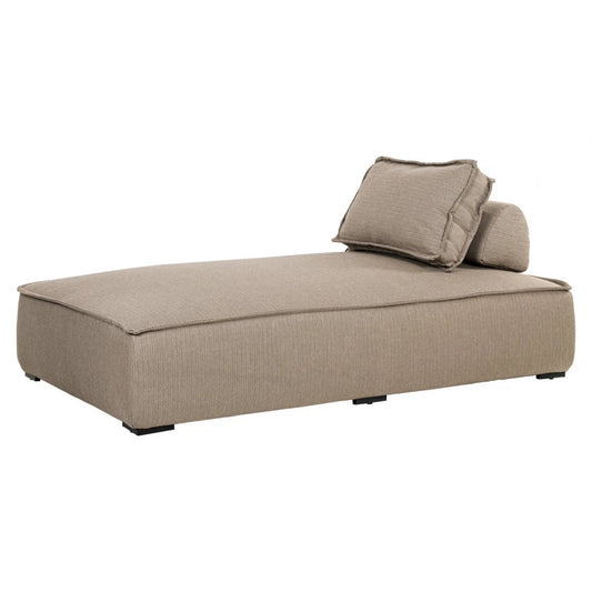 Sezlong de exterior din Stofa Maro si Metal Negru L110xH80cm Jondal Richmond interiors