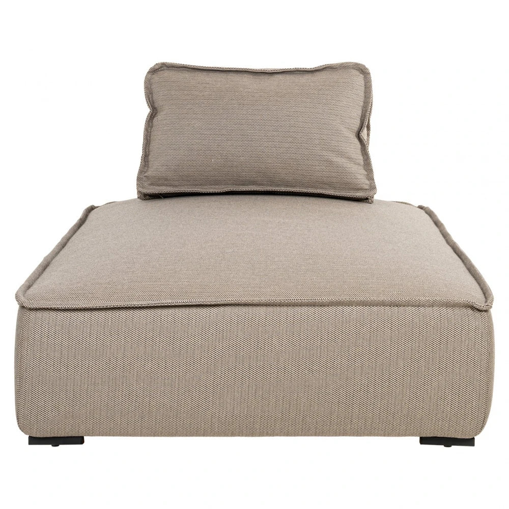 Sezlong de exterior din Stofa Maro si Metal Negru L110xH80cm Jondal Richmond interiors
