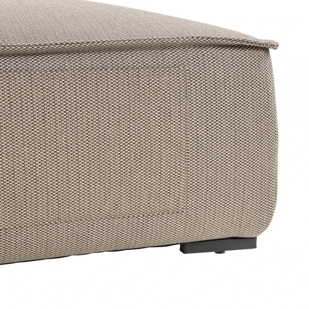 Sezlong de exterior din Stofa Maro si Metal Negru L110xH80cm Jondal Richmond interiors