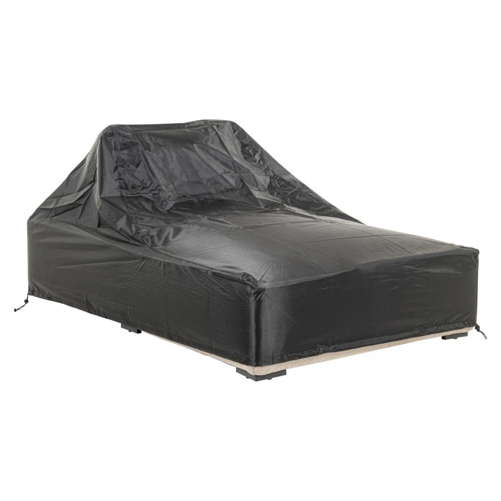 Sezlong de exterior din Stofa Maro si Metal Negru L110xH80cm Jondal Richmond interiors