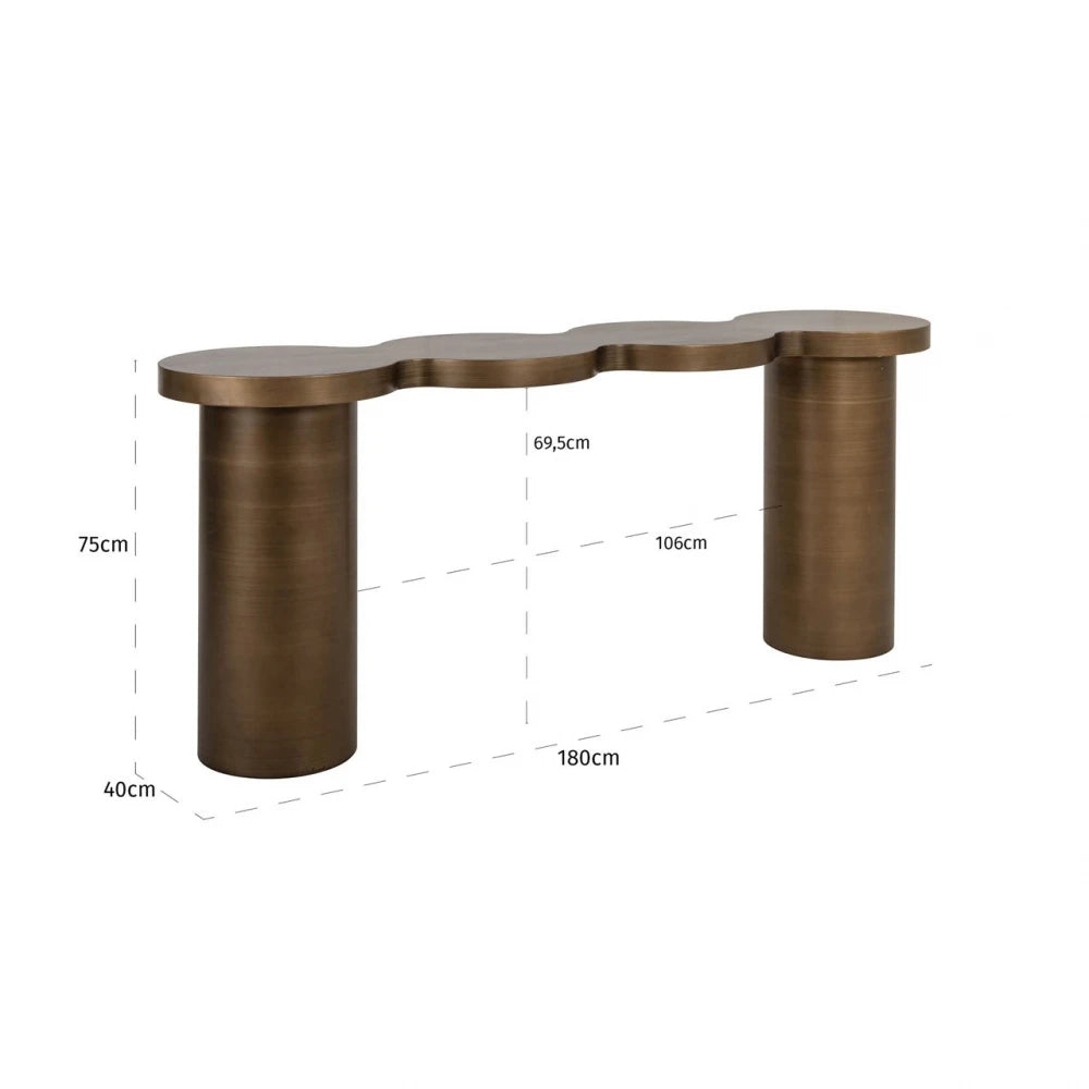 Consola din Metal Alama L180xH75cm Bubba Richmond interiors