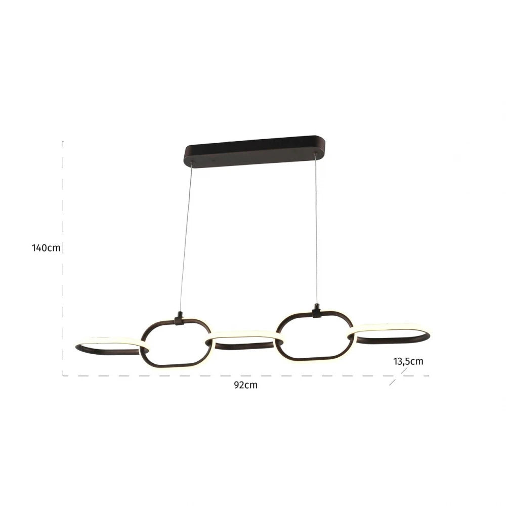 Lustra din Metal Bronz L92xH140cm Layn Richmond interiors