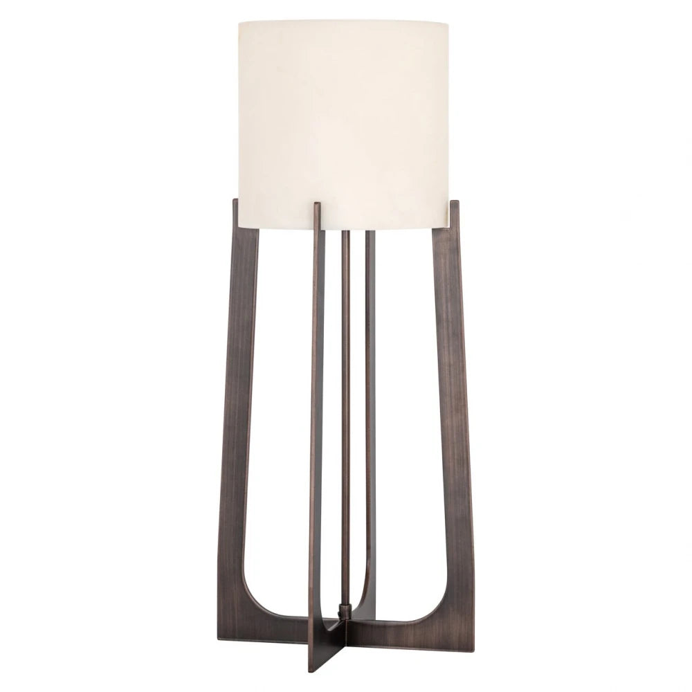 Veioza din Metal/Marmura artificiala Bronz/Alb D29xH68cm Loura L Richmond Interiors