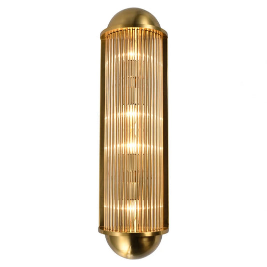 Aplica de perete din Metal/Sticla Auriu L22xH80cm Leeza Richmond interiors
