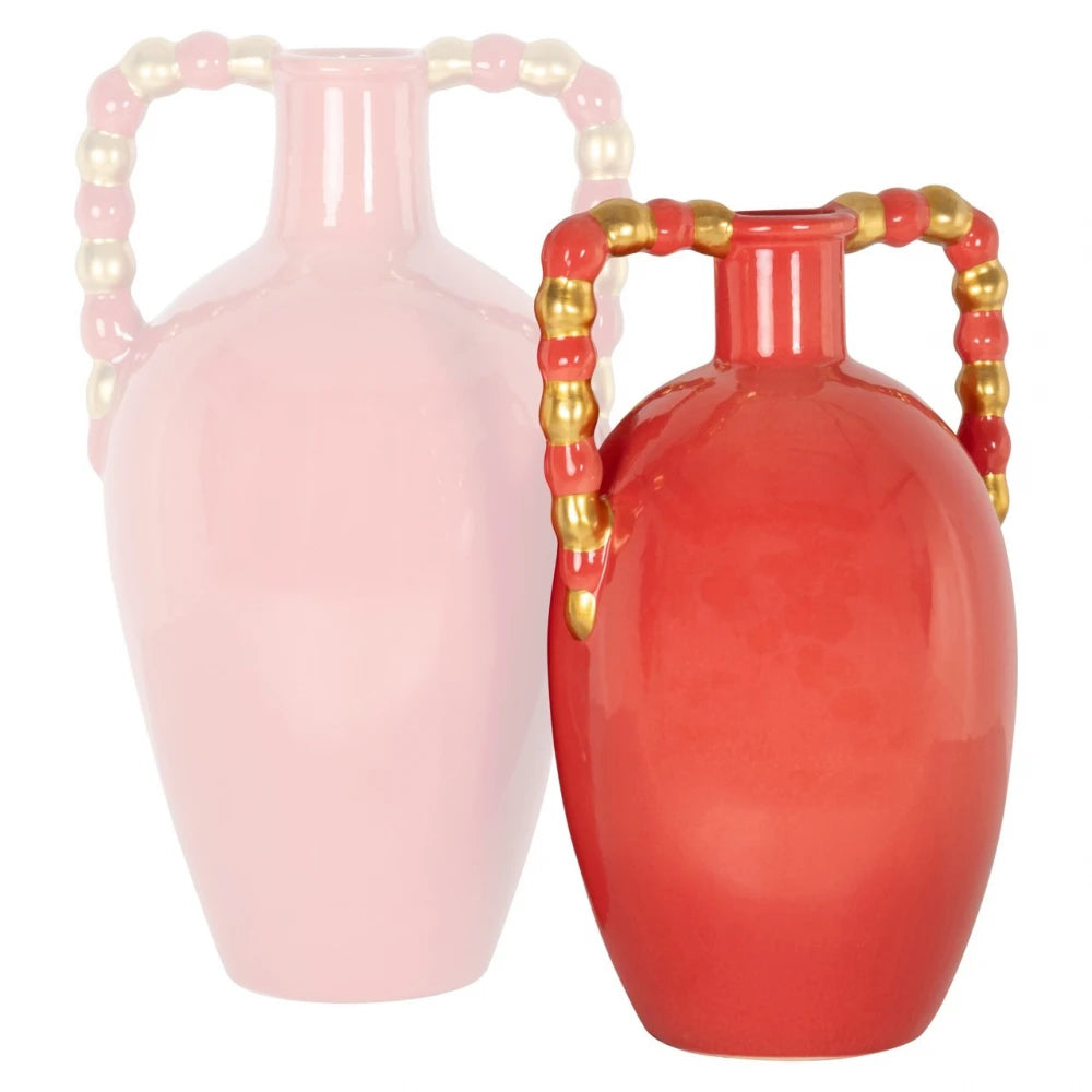 Vaza decorativa din Ceramica Portocaliu L25xH38cm Davita Richmond interiors