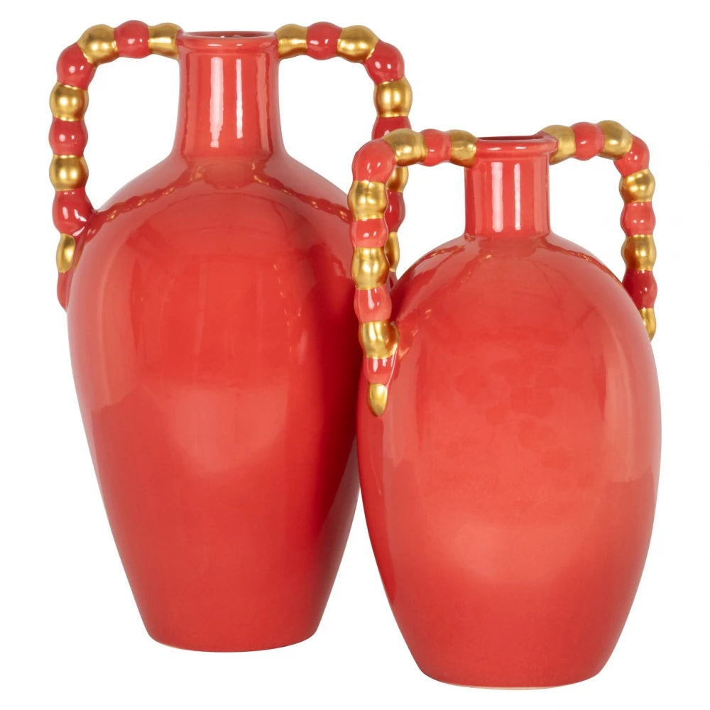 Vaza decorativa din Ceramica Portocaliu L25xH38cm Davita Richmond interiors