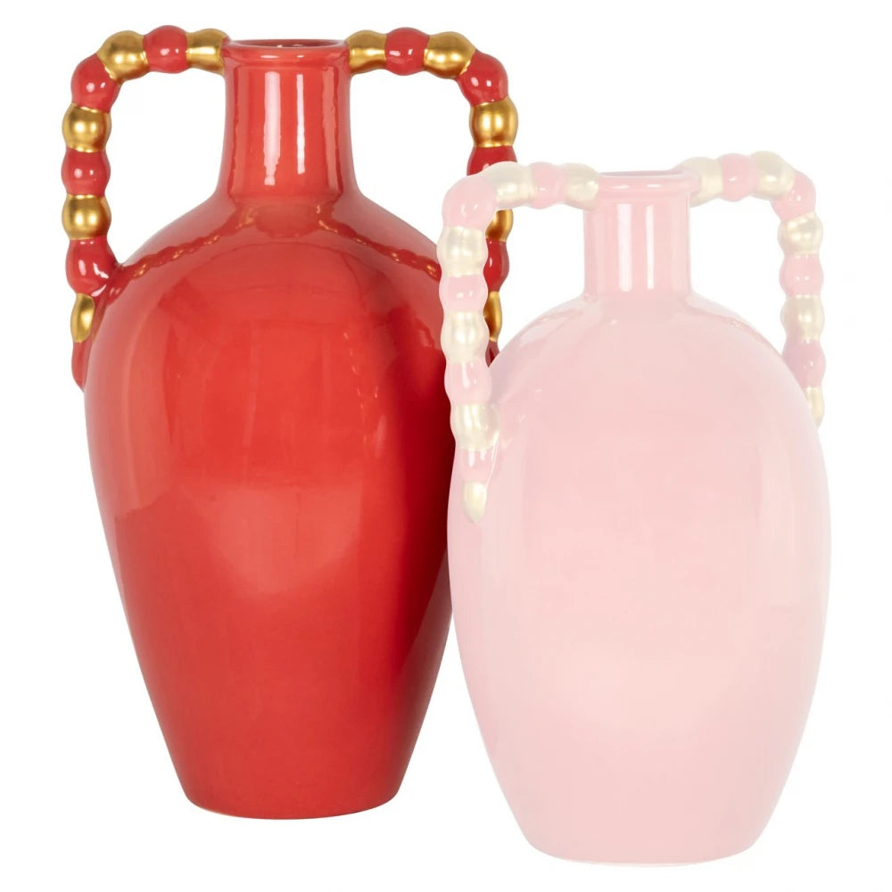Vaza decorativa din Ceramica Portocaliu L27xH45cm Davita Richmond interiors