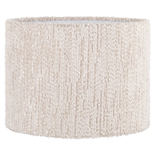 Abajur din Chenille/Metal Crem/Alb D40xH30cm Marly  Richmond Interiors
