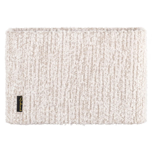 Abajur dreptunghiular din Chenille/Metal Crem/Alb L35xH23cm Marly  Richmond interiors