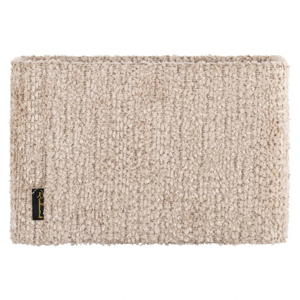 Abajur dreptunghiular din Chenille/Metal Bej/Alb L35xH23cm Emily Richmond interiors