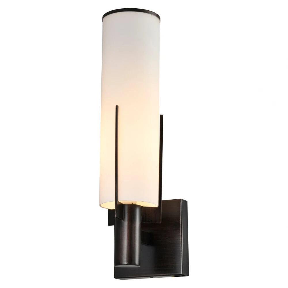 Aplica de perete din Metal/Sticla Bronz/Alb L12xH40cm Magly Richmond interiors