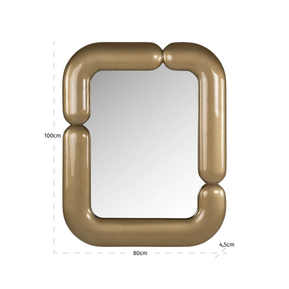 Oglinda cu rama din  Auriu L80xH100cm Aubry Richmond interiors
