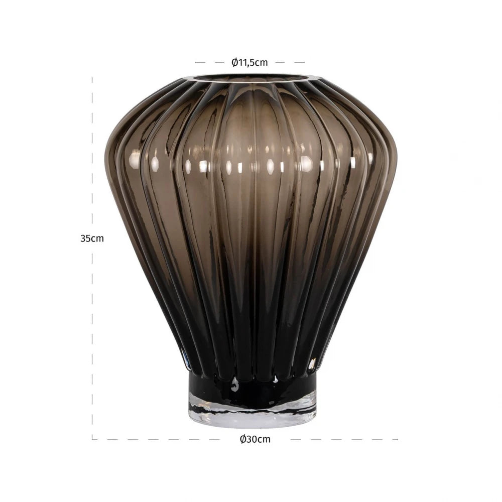 Vaza decorativa din Sticla Maro D30xH35cm Shani Richmond Interiors