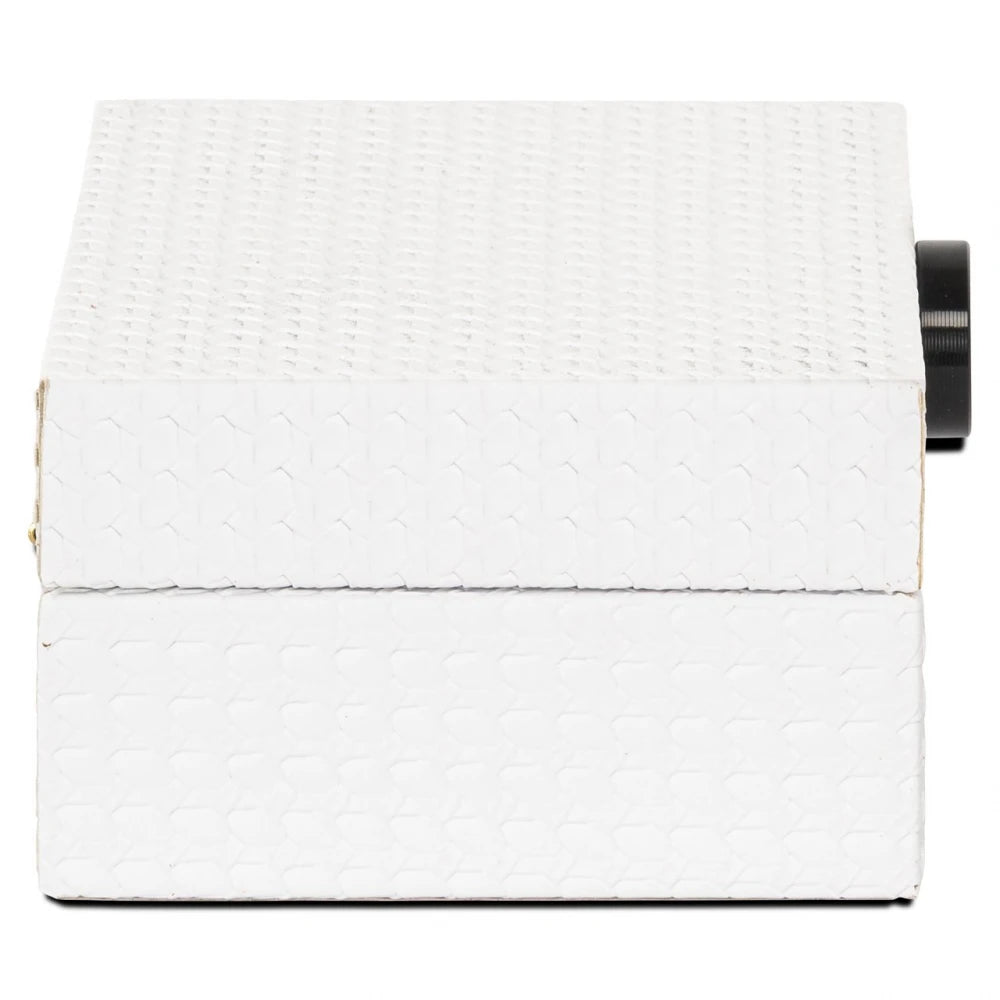 Cutie decorativa din MDF/Piele sintetica Alb L18xH7.5cm Myrth Richmond interiors