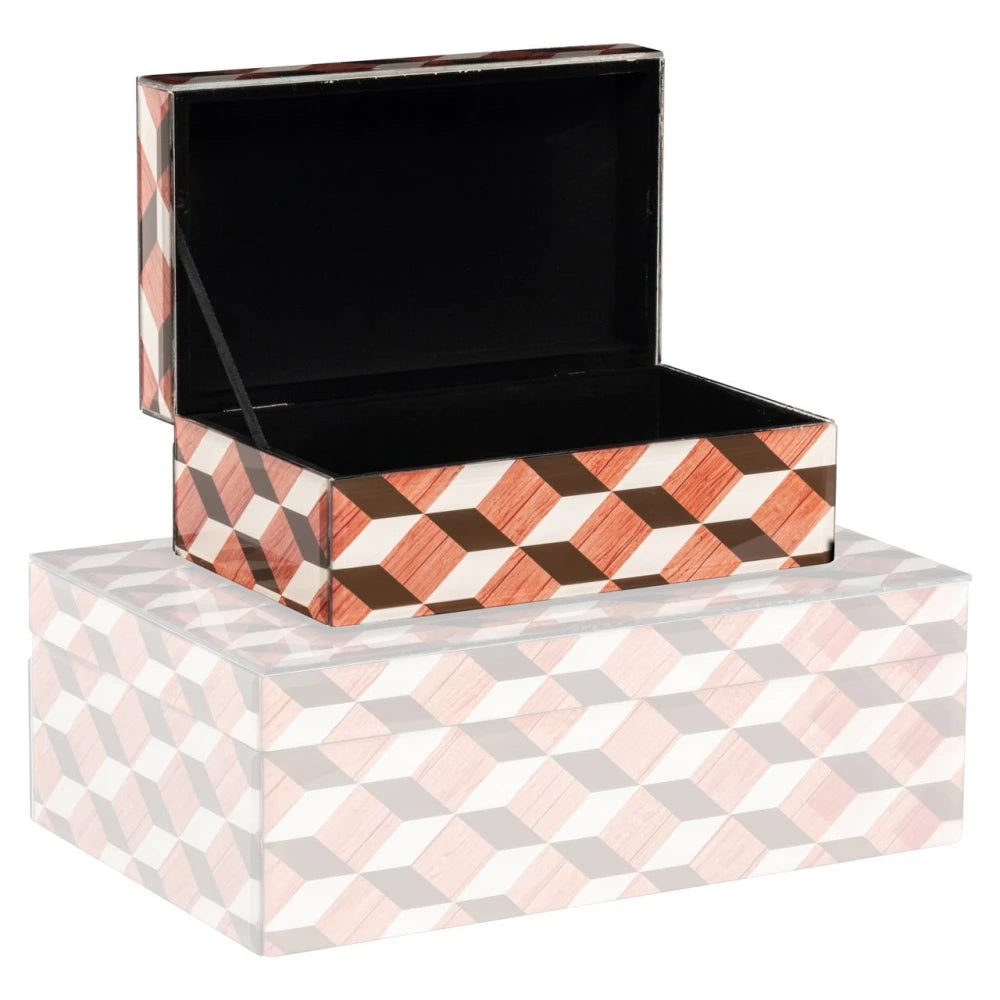 Cutie depozitare din MDF/Sticla Multicolor L20xH8cm Chady Richmond interiors