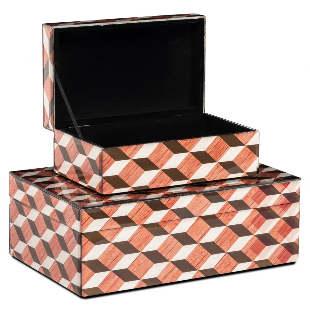 Cutie depozitare din MDF/Sticla Multicolor L20xH8cm Chady Richmond interiors