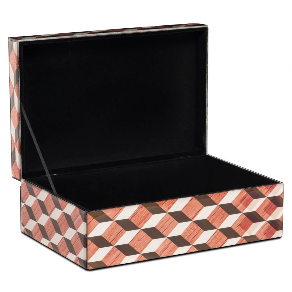 Cutie depozitare din MDF/Sticla Multicolor L28xH10cm Chady L Richmond interiors