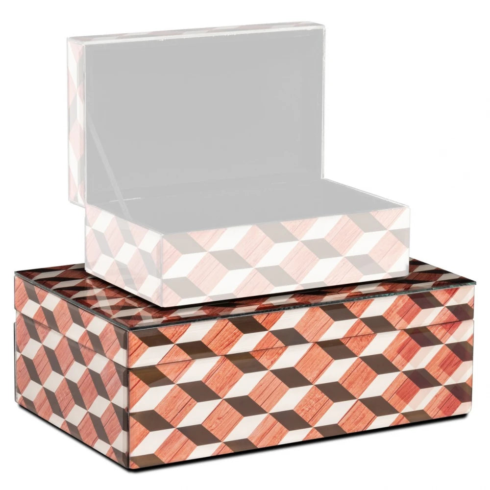 Cutie depozitare din MDF/Sticla Multicolor L28xH10cm Chady L Richmond interiors