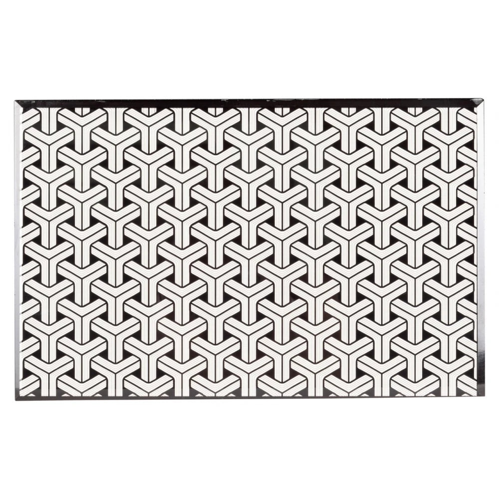 Cutie depozitare din MDF/Sticla Negru/Alb L28xH10cm Feliz L Richmond interiors
