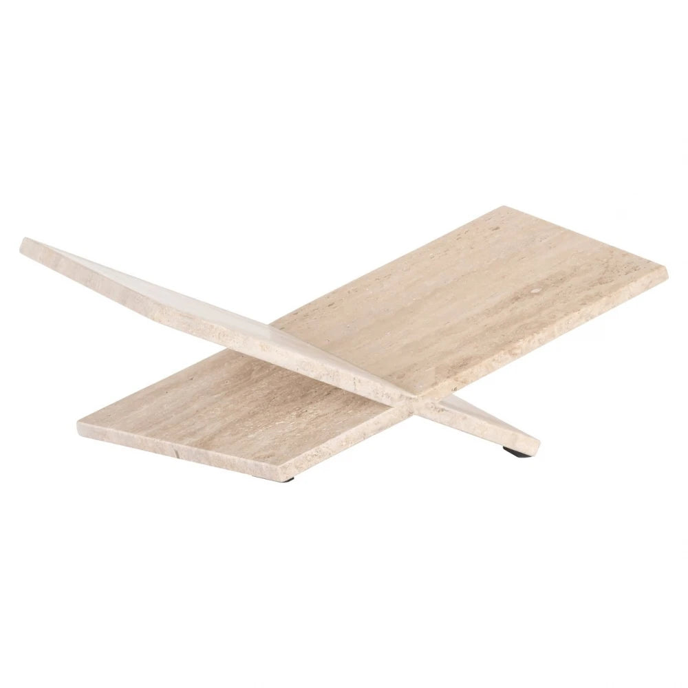 Stand pentru carte din Travertin Bej L48xH18cm Belice Richmond interiors
