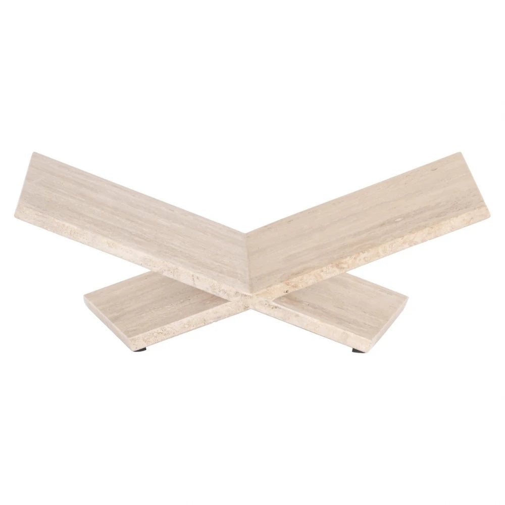 Stand pentru carte din Travertin Bej L48xH18cm Belice Richmond interiors