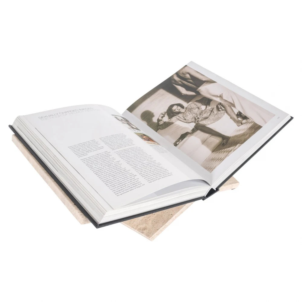 Stand pentru carte din Travertin Bej L48xH18cm Belice Richmond interiors