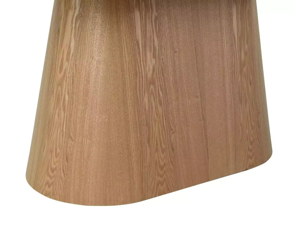 Masa extensibila din Ceramica Bej cu efect de travertin si MDF+Furnir de nuc Maro L160-200xH75cm Monaco