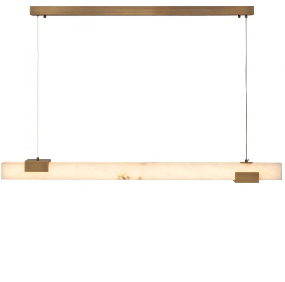 Lustra din Metal Alama atichizata si Alabastru Alb H150xL120cm Furore Eichholtz