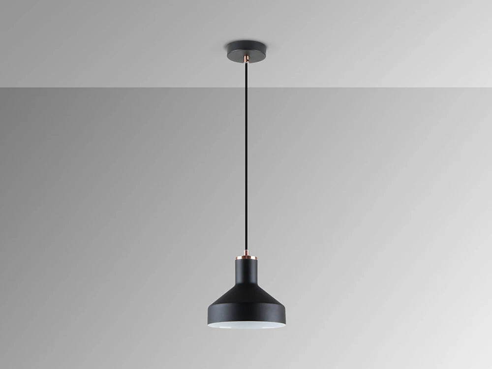 Pendul din Metal Negru 20W D18xH140cm Irias