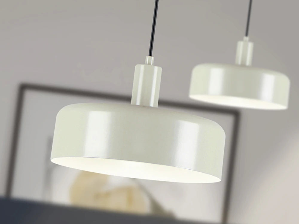 Pendul din Metal Alb 20W D28xH150cm Alessia