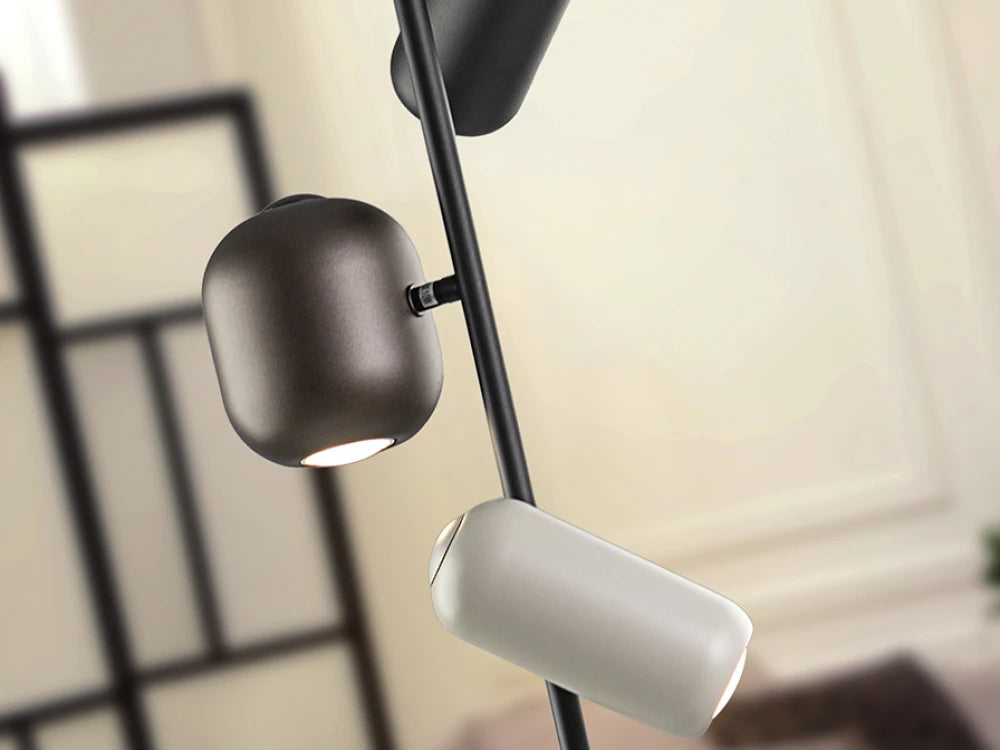 Lampa de podea din Metal Multicolor/Negru D28xH145cm Nimes