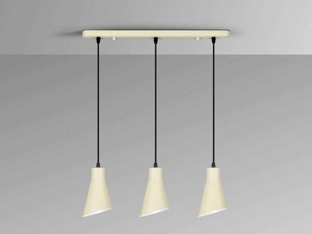 Lustra din Metal Crem 3x20W L55xH180cm Bera