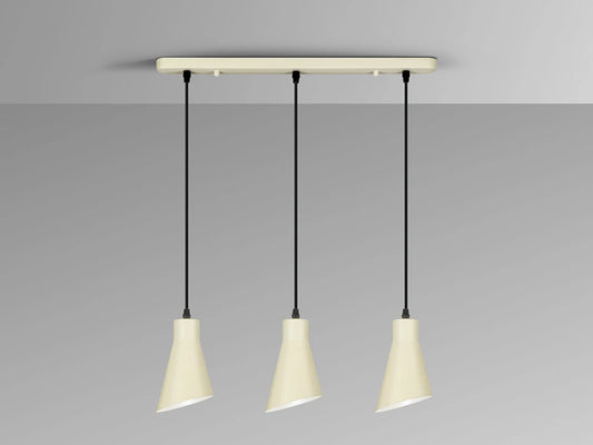 Lustra din Metal Crem 3x20W L55xH180cm Bera