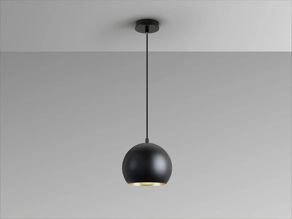Pendul din Metal Negru/Auriu/Negru D18xH180cm Olena