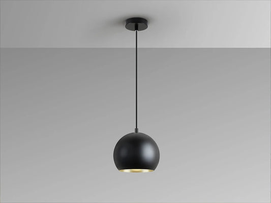 Pendul din Metal Negru/Auriu/Negru D18xH180cm Olena