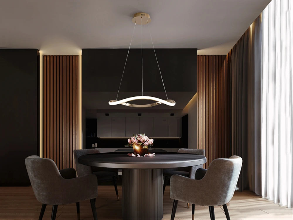 Lustra din Metal/Aluminiu Rosegold 27W D60xH120cm Naos