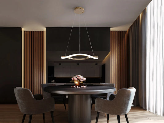 Lustra din Metal/Aluminiu Rosegold 27W D60xH120cm Naos
